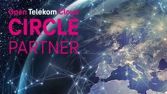 Europe from space with Circle Partner logo