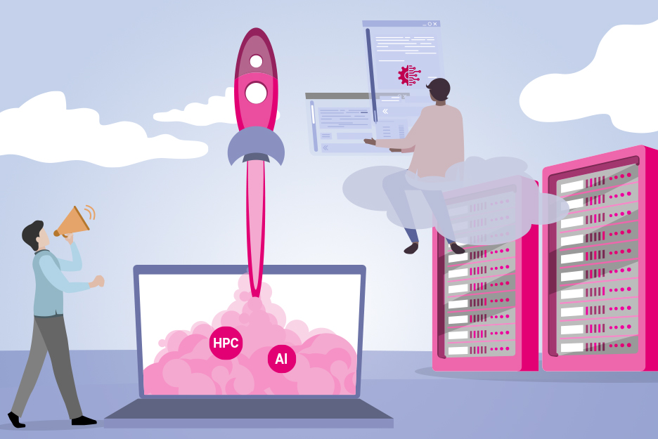 Bereit für die Zukunft von KI und HPC: Ab Dezember 2024 liefert die Open Telekom Cloud mit NVIDIA H100 GPUs noch mehr Rechenpower und Effizienz.