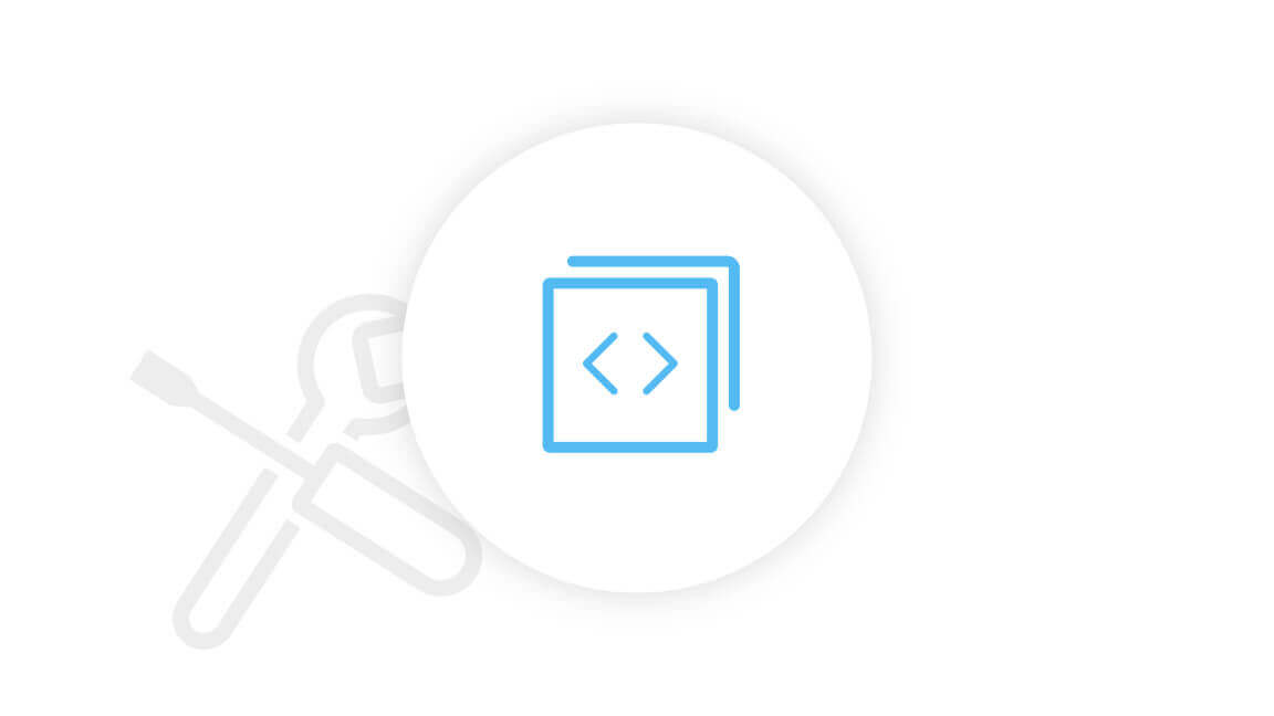 Icon Quellcode-Anzeige vor Werkzeugen