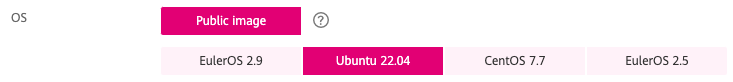 Übersicht Tabelle Ubuntu Image