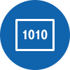 Icon with text 1010 