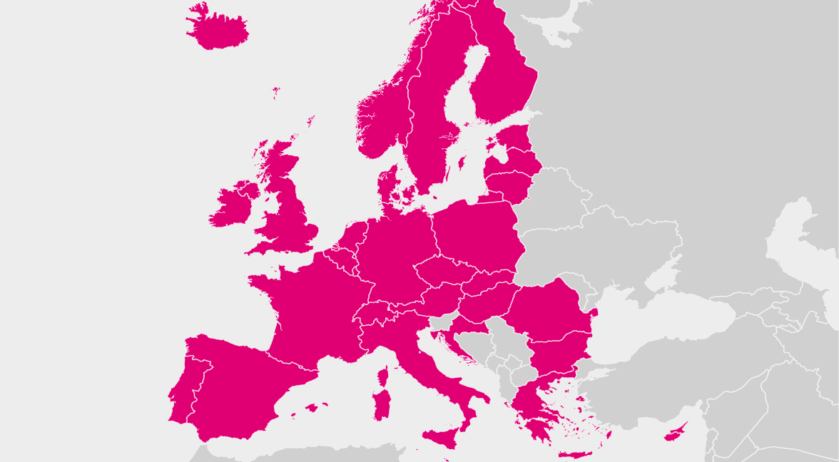 Map of the EU