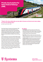 Cover image reference flyer Schweizerische Bundesbahnen (SBB)