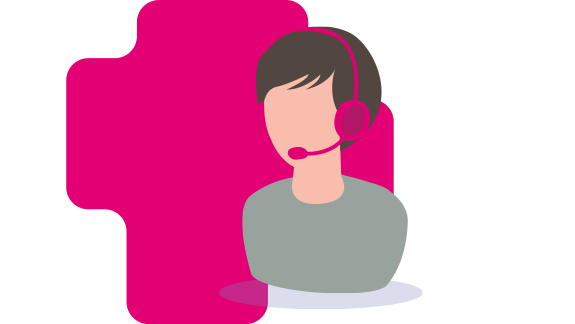 Icon with consultant symbolizes individual consultation on the Open Telekom Cloud Marketplace