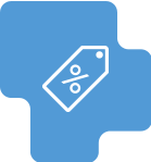 Icon mit Prozentlabel