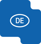 Souveräner Betrieb aus Deutschland Icon mit DE Abzeichen