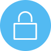 Icon with padlock