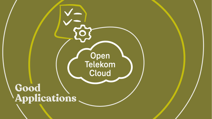 Graphic Key Feature with document and Open Telekom Cloud Logo 