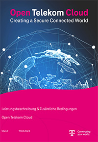 Anicht Deckblatt der Open Telekom Cloud Leistungsbeschreibung