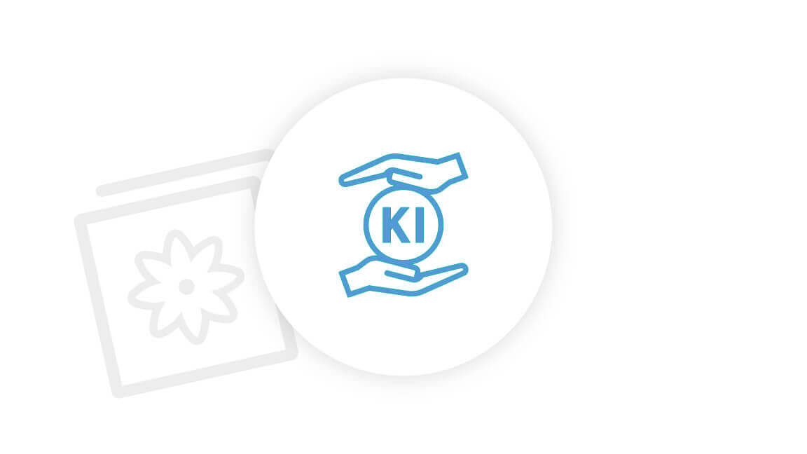 Icon of two hands holding a ball labeled "KI"