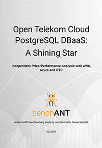 Cover page of the PostgreSQL DBaaS study