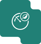 Icon mit Füllanzeige und einem kleinen Icon mit einem Blatt