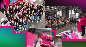 Collage featuring highlights from the d.velop SUMMIT 2025
