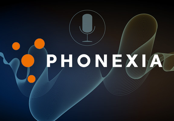 Phonexia Orbis Fraud Detect logo infront of a voice wave